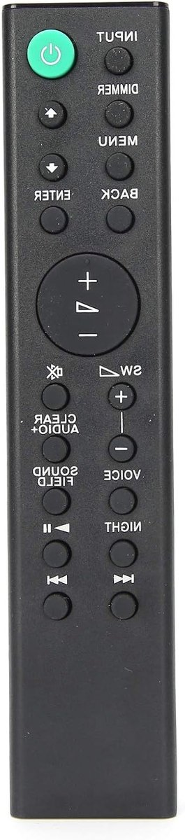 Universele Afstandsbediening voor Soundbar - Vervangingsafstandsbediening voor HT RT3, CT390 en WCT390 - Compatibel en Gebruiksvriendelijk