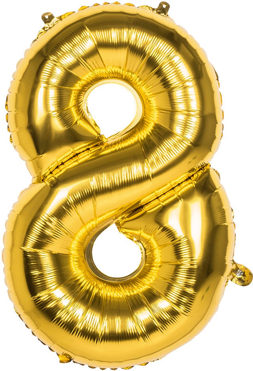 Cijfer 8 (86 cm) - Goud