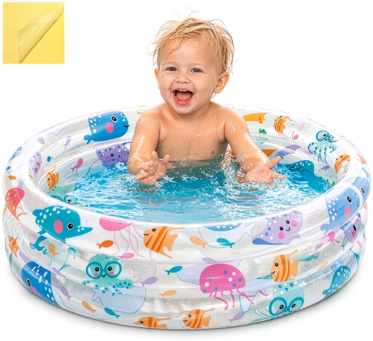 Intex Beach Buddies 3-Ring Baby Opblaaszwembad - Ø 61 x 22 cm — afbeelding 7