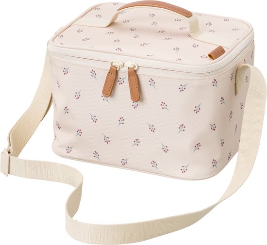 Fresk Sac isotherme pour enfant – 6,2 L – Sac à lunch pour fille – Sac isotherme pour le déjeuner à l'école – Avec compartiment pour couverts – Imperméable – Beige - Baies