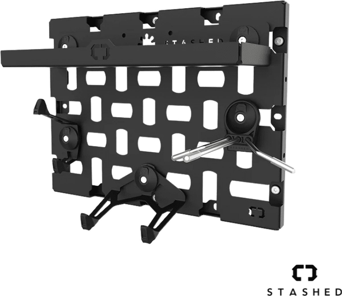 LodeStar - Wandopbergsysteem fietsuitrusting - Startset - Muurbord