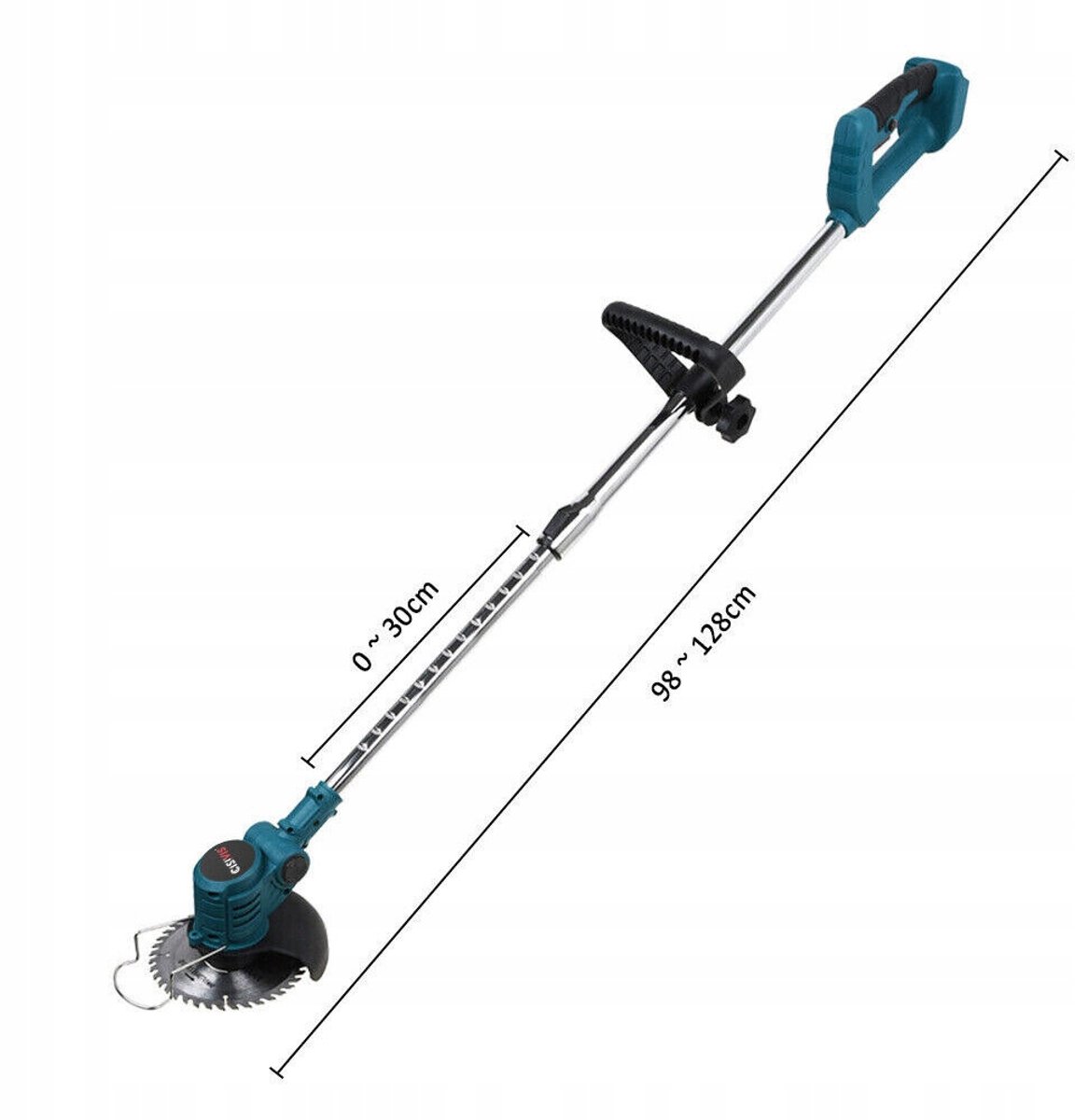 Accu Grasmaaier - 21V Elektrische Grasmaaier - Draadloze Grasmaaier met 2x6000mAh - 3 Messen & Verstelbare Hoogte - 900W Motor - Voor Tuin & Gazon – foto 5