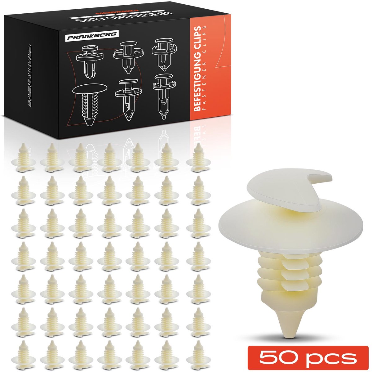 Frankberg 50x Bevestigingsclips voor Renault Clio 1 2 Espace IV