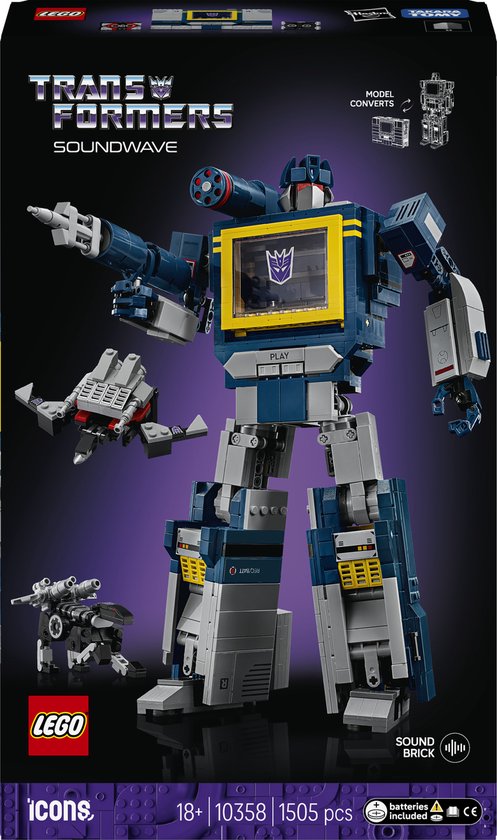 LEGO Icons 10358 Transformers: Soundwave