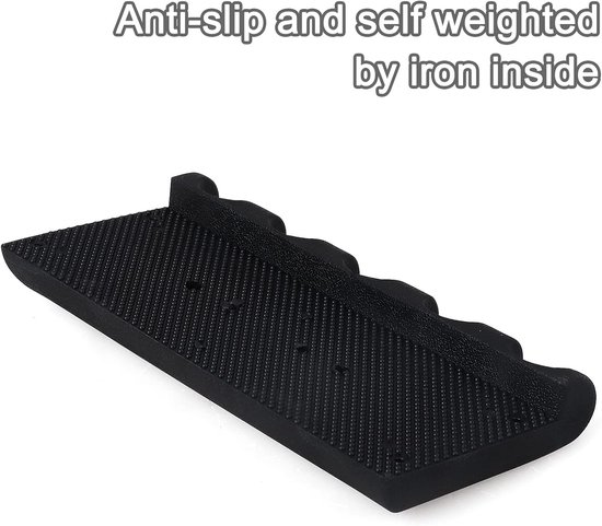 Biljart Keu Houder - Snooker Stok Rack - Biljart Spelen - Antislip Rubber - Voor 5 Keus - Zwart — afbeelding 4