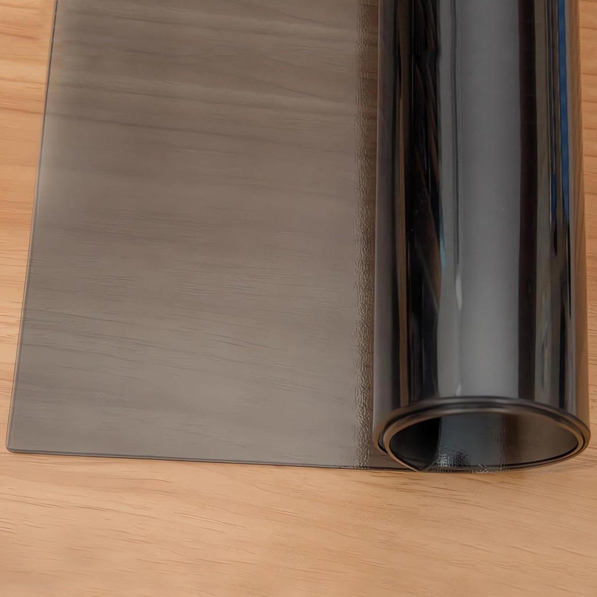 Tafelhoes Protector - Tafelkleed Afveegbaar - Bureau Beschermen - Waterdicht Krasbestendig - 95x200 cm - Transparant Zwart