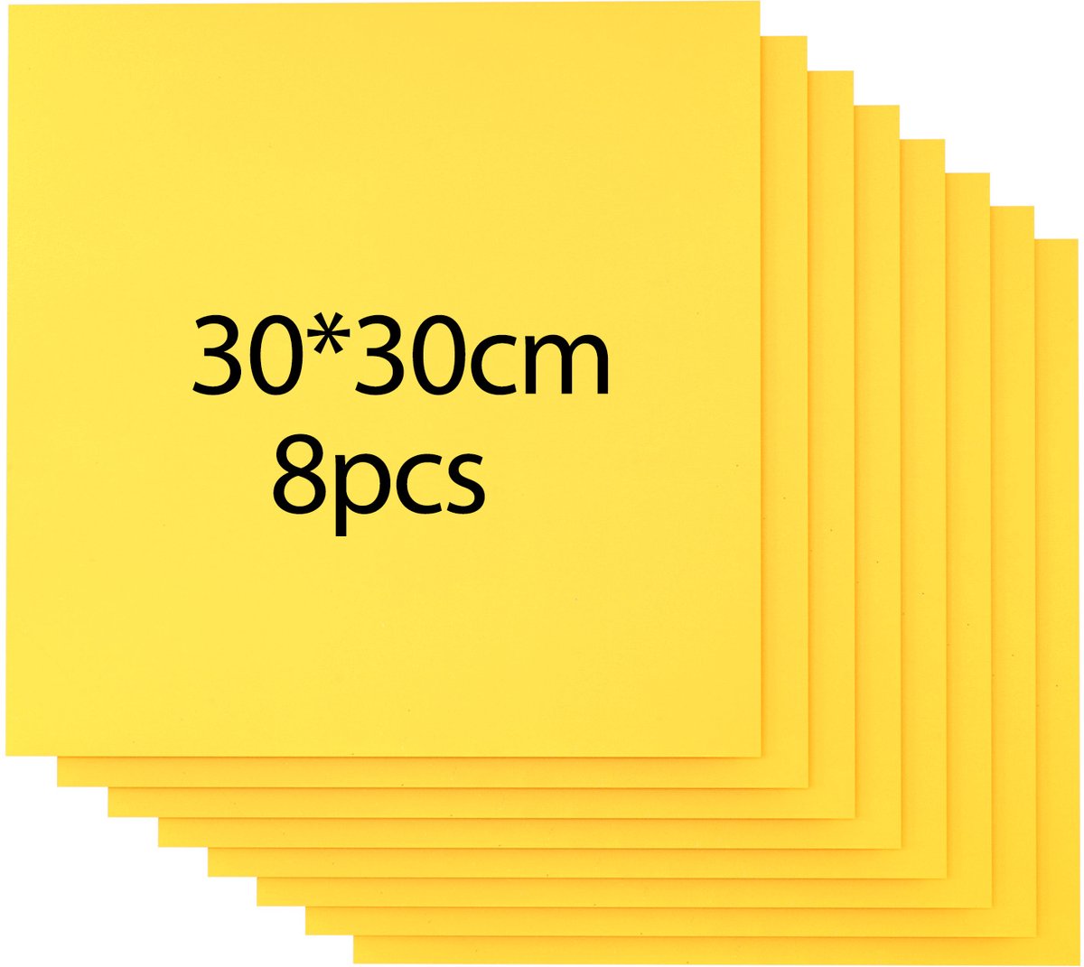 Creatorally 8 stuks Plaat - geel Multiplex Zonder Verf - Multiplex Platen - 3mm - 30x30cm - Perfect voor Pyrografie Lasersnijden CNC Fretwerk Rolzaag Freeswerk - Modelbouw Laser Snijden Graveren