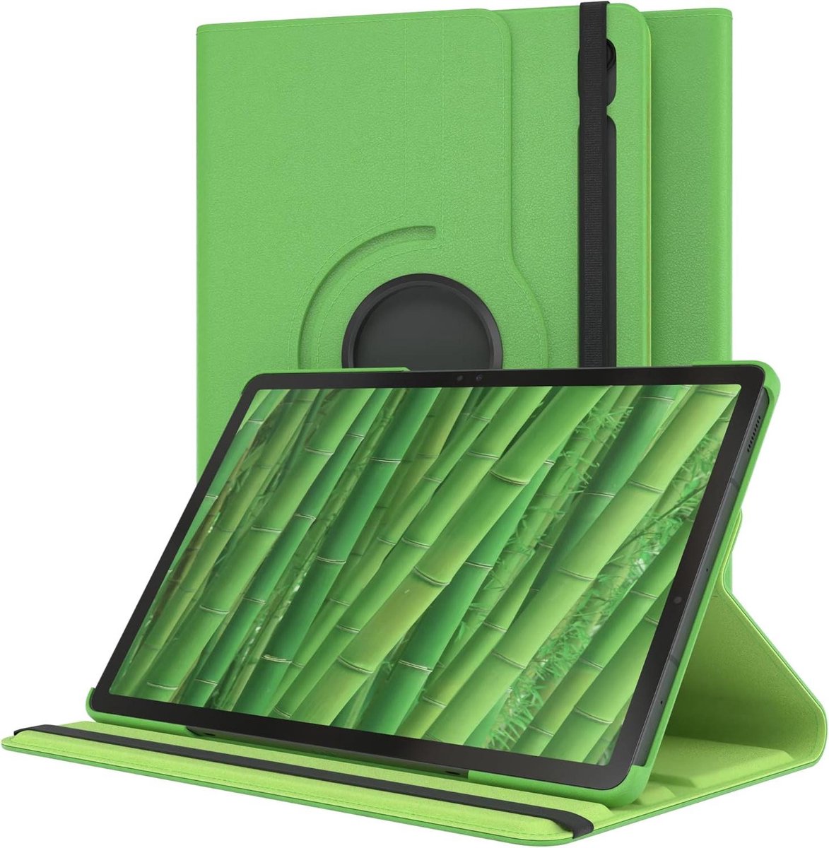 Tablethoes - Smart Cover - Tablet Bescherming - 360 Graden Rotatie - 10.1 Inch - Groen