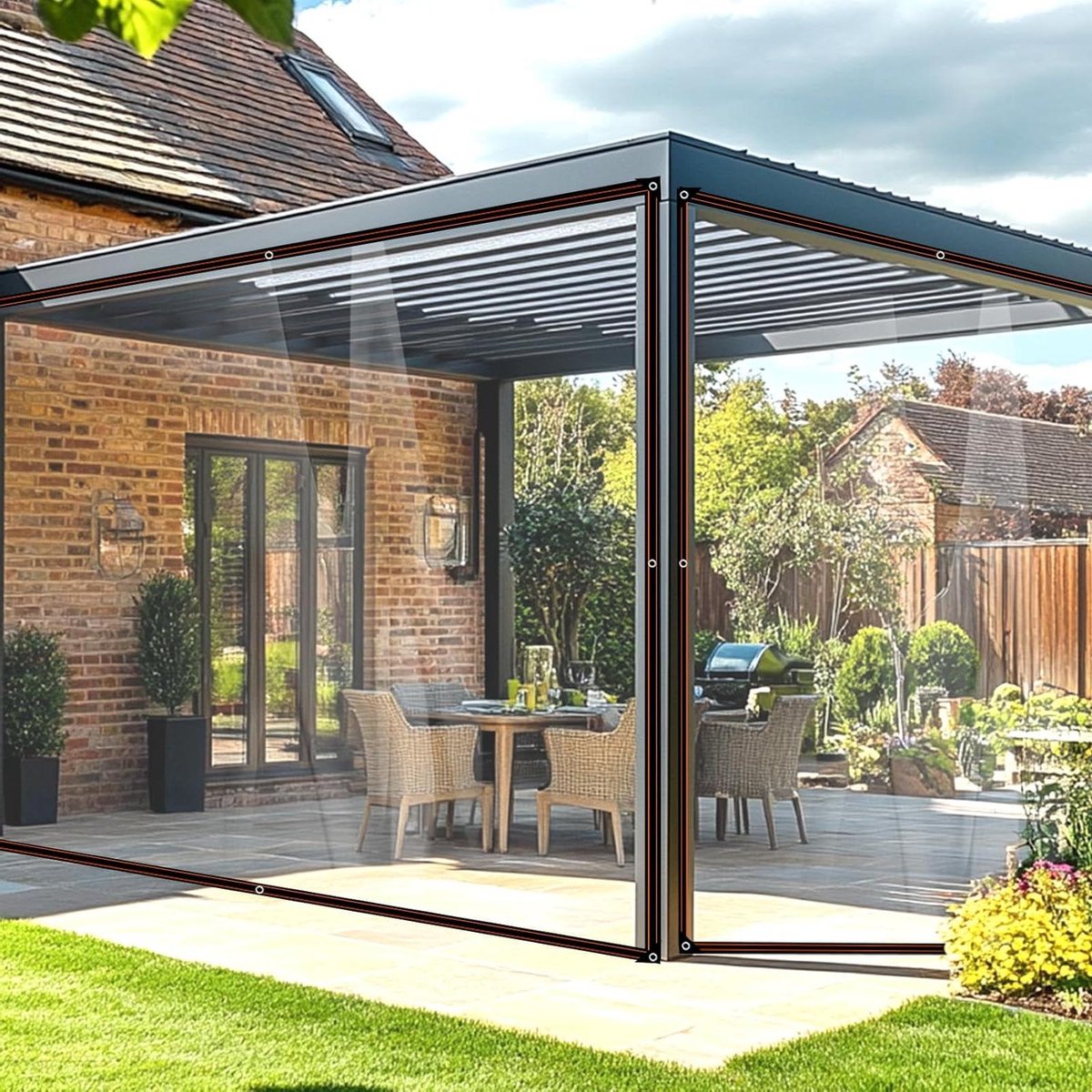 Transparant Zeil - Waterdicht Dekzeil - Tuin Beschermen - Hoge Transparantie - 2M X 6M - Doorzichtig