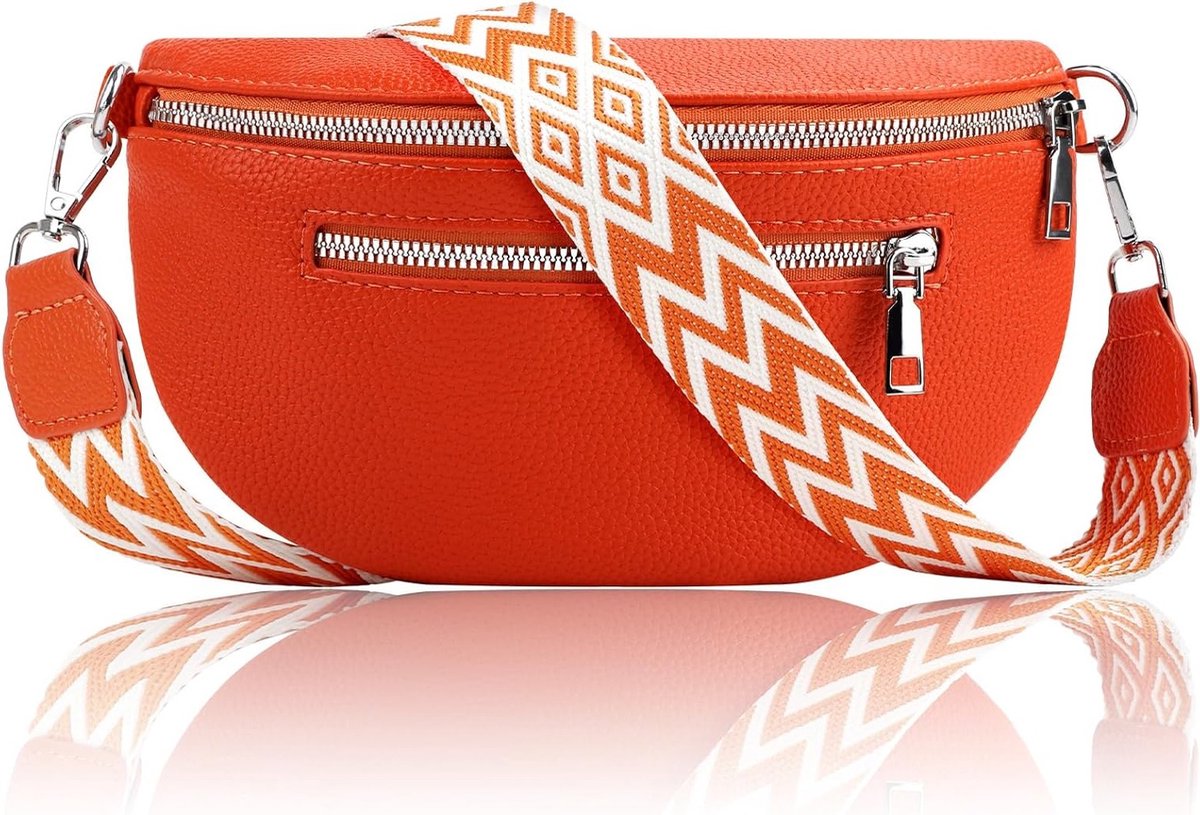 Stijlvolle Crossbody Handtas met Verstelbare Schouderband en Ruime Opbergruimte