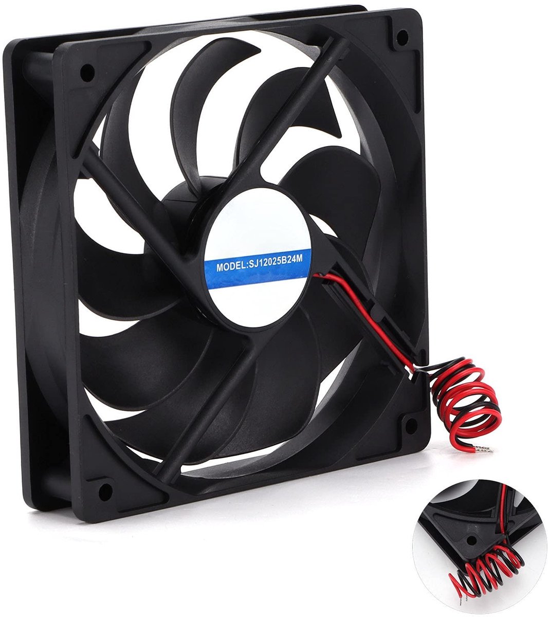 Allecto - Afzuigventilator - 12V Ventilator - Koeling en Ventilatie - 4.7x4.7in - Uitlaatv