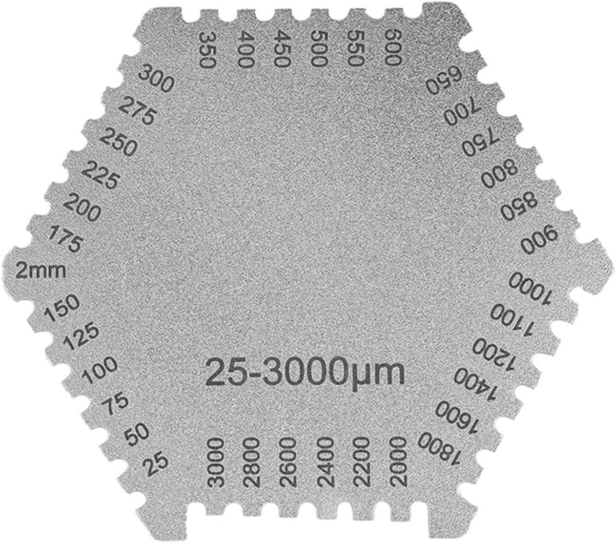 Stainless Steel Wet Film Comb - Hoogprecisie Dikte Meter voor Verf