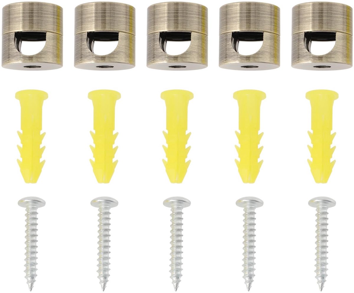 Allecto - Chandelier Lichtkabels - Bronzen Kabelhouder - Geschikt voor Textielkabels - Ø 7.8mm - Verstelbare Kabelhouder - Ideaal voor Hanglampen