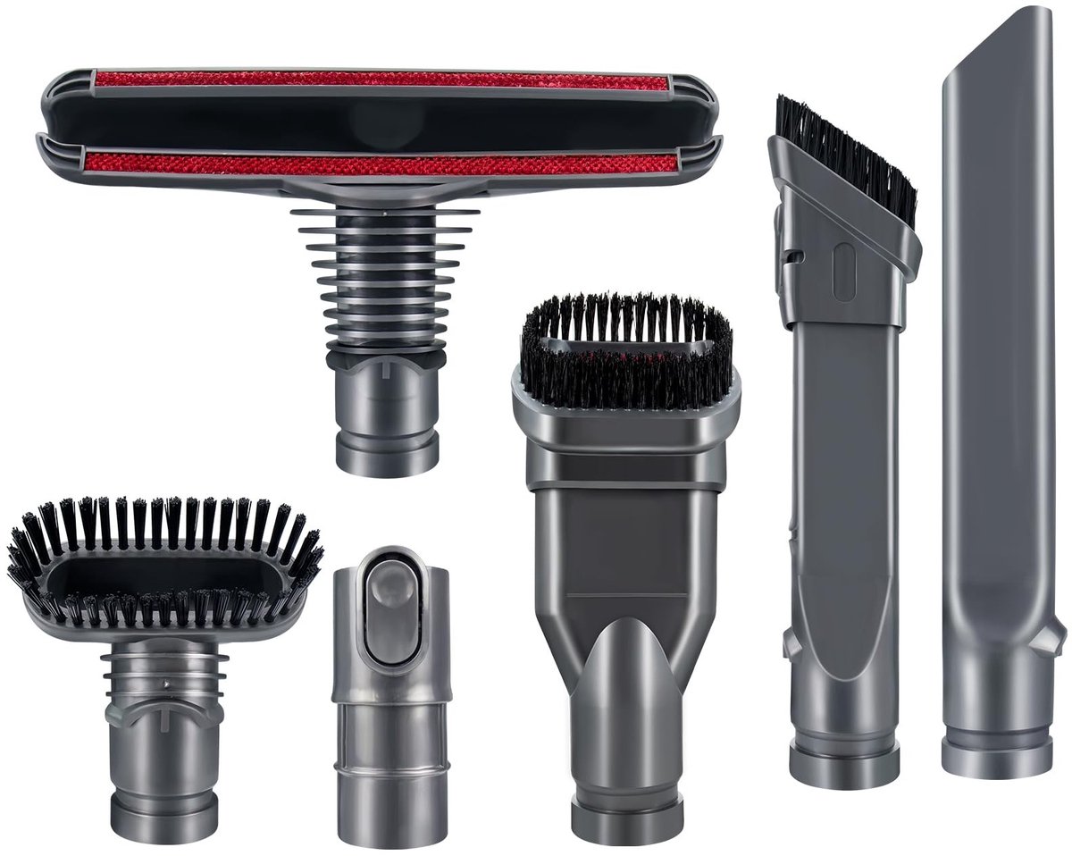 Store_8 - Gereedschapsset - Hoofdborstels - Duurzaam en veelzijdig - 6 Pak - Voor Dyson stofzuigers - Ideaal voor smalle openingen - Voor binnengeb...