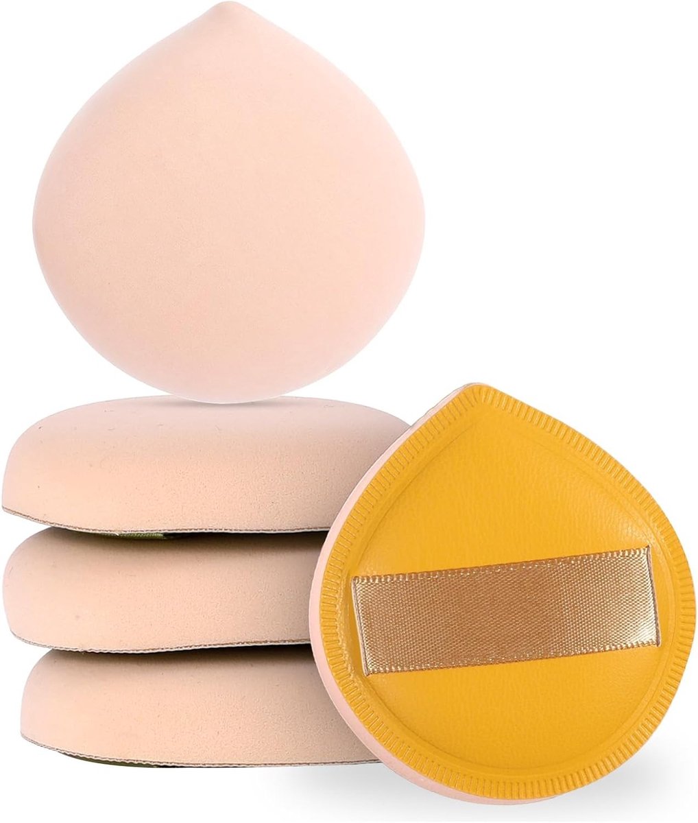 Set van 5 Make-up Sponsjes voor Foundation, Fluffy Teardrop Applicator voor Vloeibare Make-up en Perfecte Blend