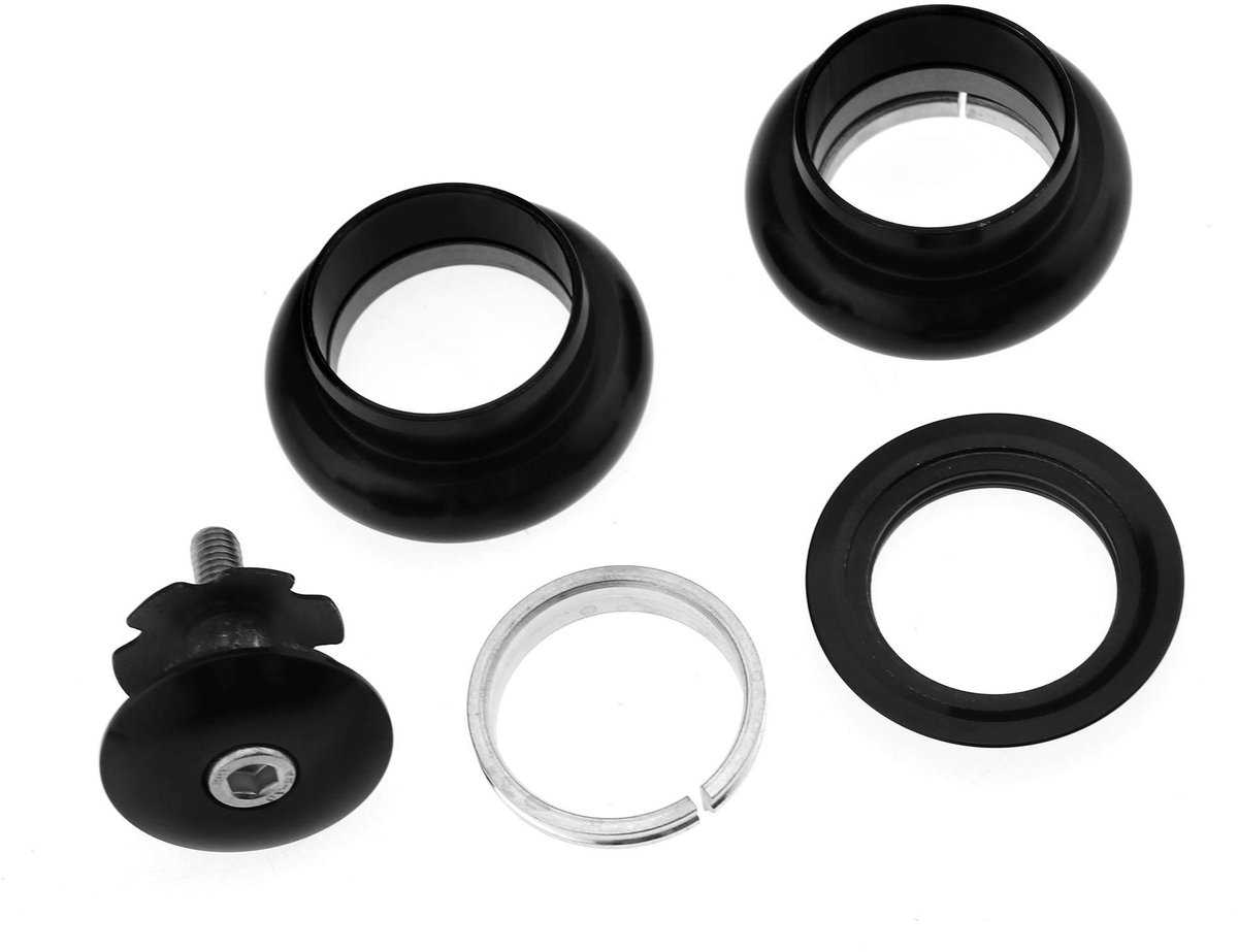 Allecto - Draadloze externe headset - MTB headset - Aluminium - Zwart - Universeel - Geschikt voor 1-1/8 inch stuurbuis - 34 mm cartridge lager