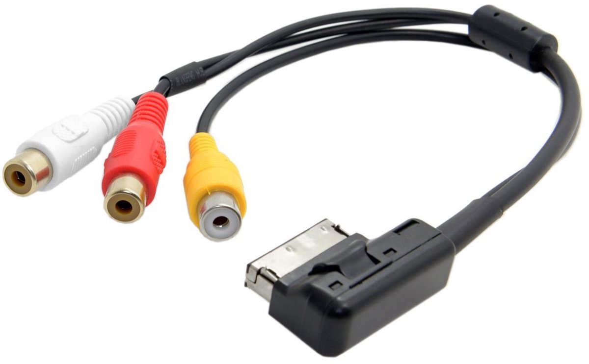 Allecto - Audi AMI MMI 3 RCA naar Female Adapter Kabel - Audio Video Invoer voor Auto