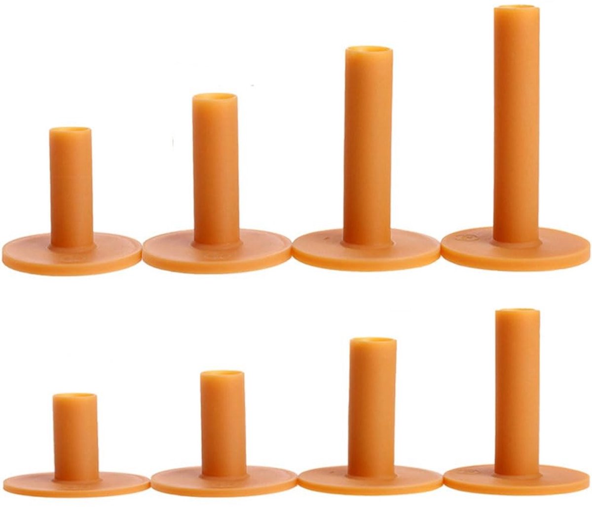 Set van 8 Rubberen Golf Tees - Duurzaam en Flexibel voor Binnen en Buiten