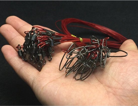 Visdraad Leader Trace 100Lb: 20 Stuks Roestvrij Staal Snoek Vissen Onderlijn en Aas Rig voor Succesvolle Hengelsport — afbeelding 5