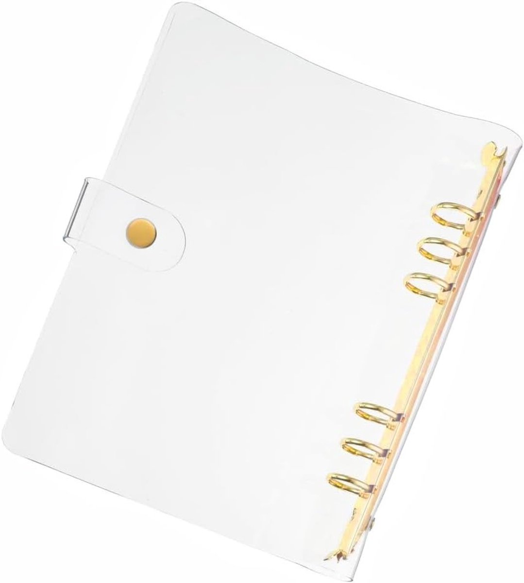 Transparante A5 Ringband met 6 Gaten, Herbruikbaar en Waterdicht, Ideaal voor Studenten en Vergaderingen, Bescherming van Loose Leaf Documenten
