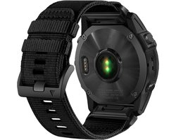 Robuuste Nylon Horlogeband voor Garmin Fenix 7X, 6X en 5X - Verstelbare Sportband met Rvs Sluiting, 26mm Quick Fit en Comfortabel Draagcomfort