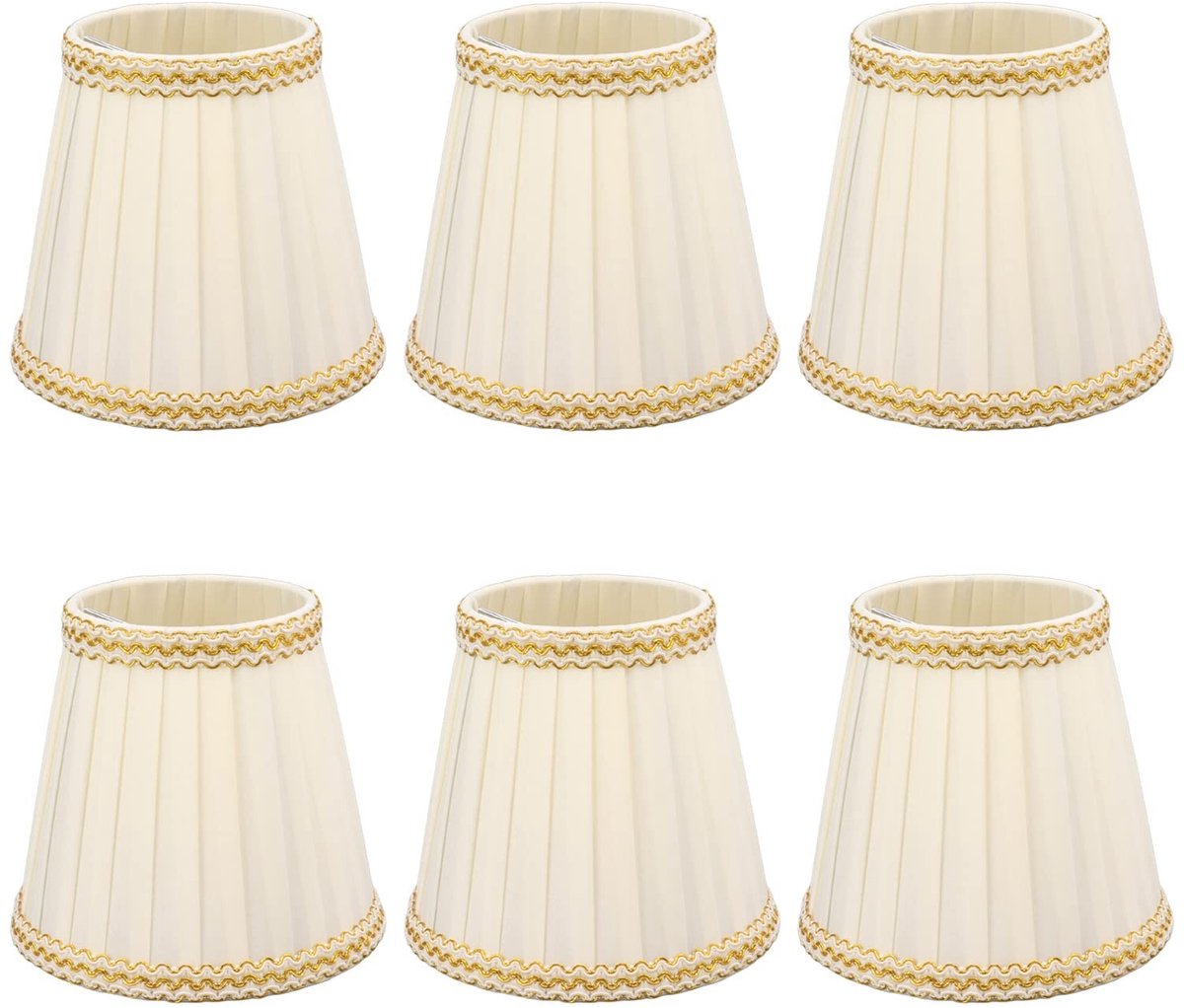 aladdien - Kleine Lampenkap - Vervangende Lampenkap - Modern Design - 6 Stuks - Perfect voor Kroonluchters en Tafellampen - Binnenverlichting - Idea..
