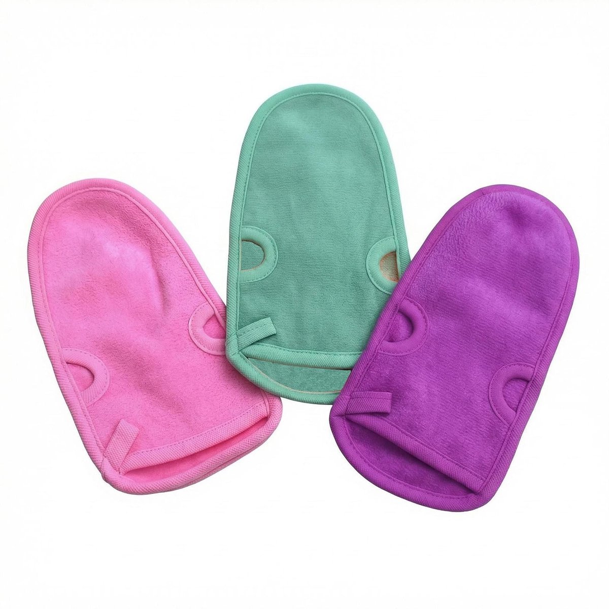 Allecto - Badhandschoenen - Dubbelzijdige Exfoliatie - Voor Dode Huid Verwijdering - Geschikt voor Massage - Ideaal voor Verzorging - Voor Thuisgeb..