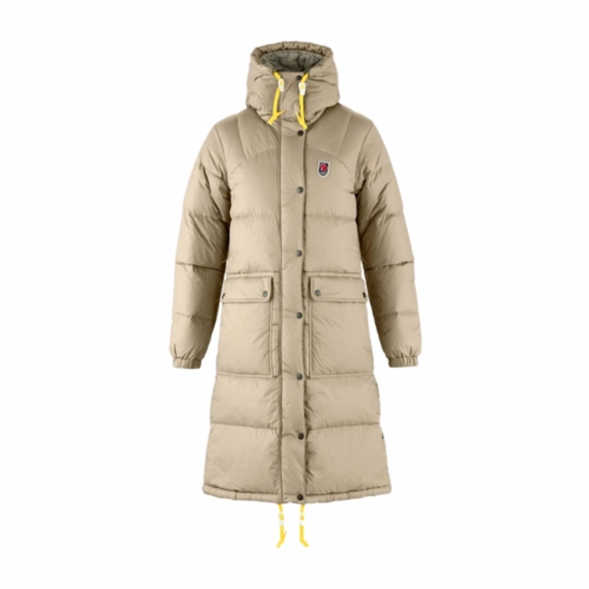 Jas Fjällräven Women Expedition Long Down Parka Fossil Beige