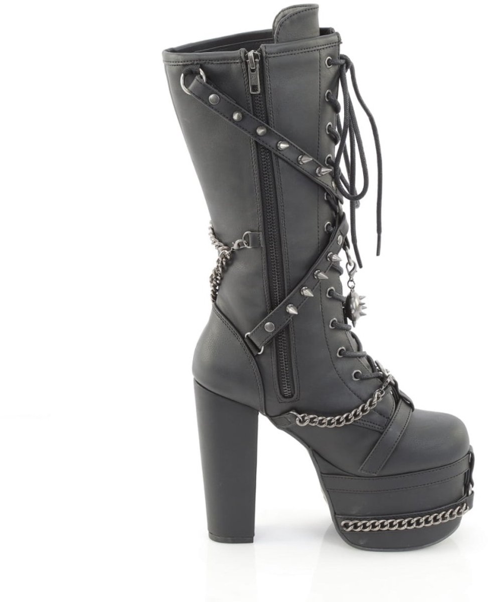 DemoniaCult - TORMENT156 Plateau Laarzen - US 10 - 40 Shoes - Zwart