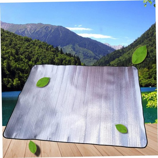 Campingmat Schuim - Slaapmat Picknickdeken - Outdoor Activiteiten - Dubbelzijdig Waterdicht - 200 x 120 cm - Aluminium — afbeelding 3