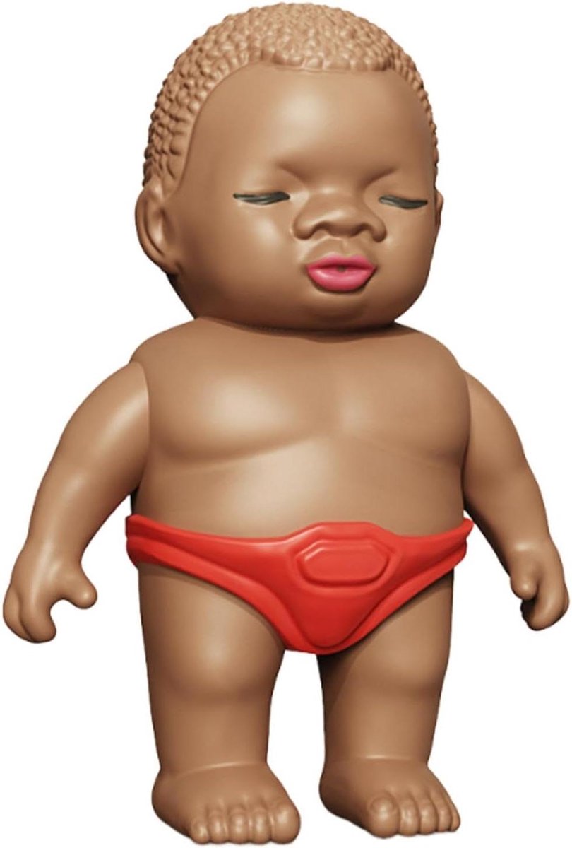 Waterspeelgoed Kinderen - Knijpspuitje Poppetje - Buitenplezier Zomer - Makkelijk te Gebruiken - 12 cm - Rood
