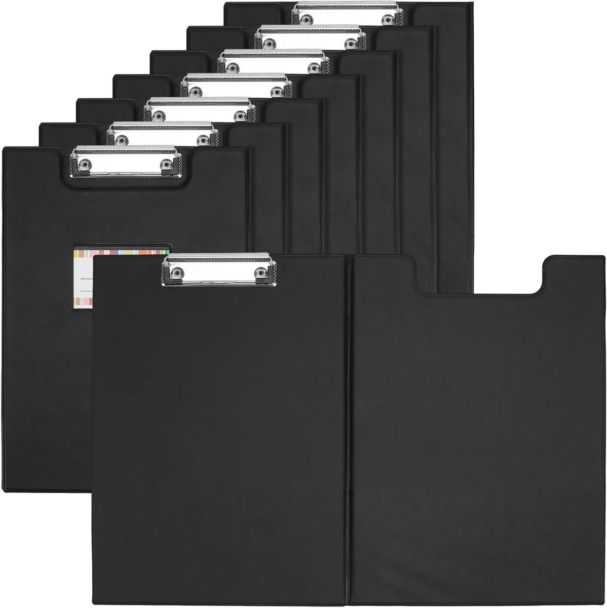 8-delige A4 Clipboard Map Set, Kunstlederen Conferentie Map, Document Organizer voor Kantoor en School