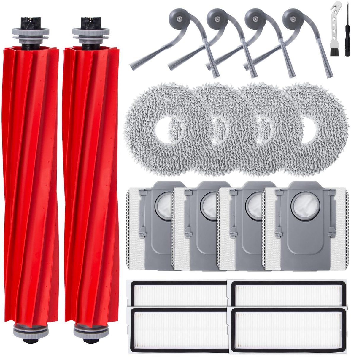 Cosensi- Accessoires - Compatibel met Roborock QV 35A/35S - Stofzuigeronderdelen - Stofzuigeraccessoires - Verlengstuk - Borstel