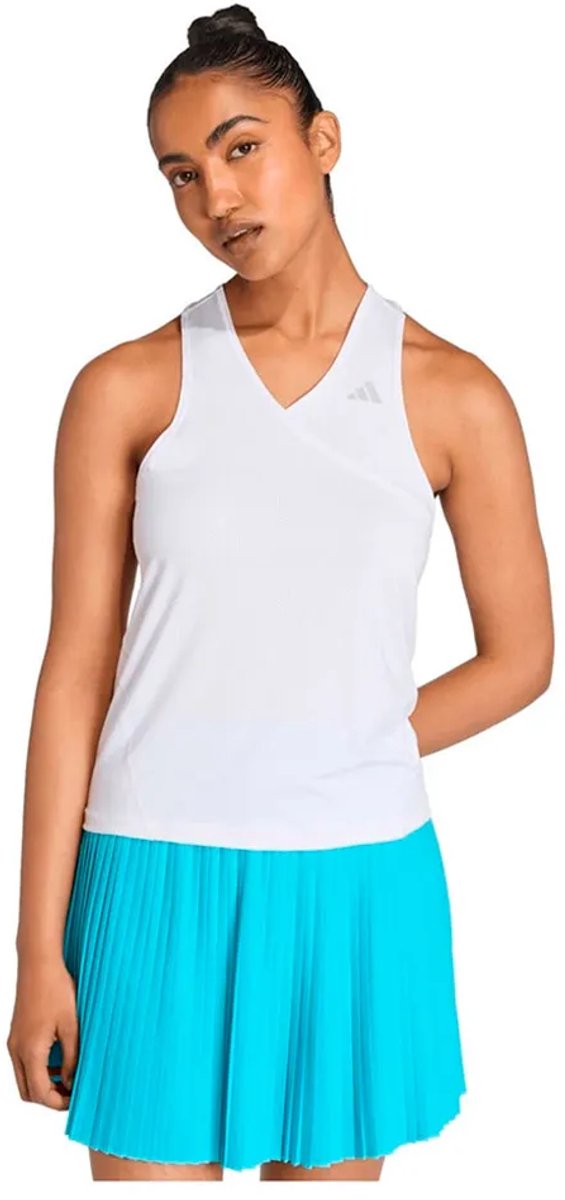 Adidas Club Tennis Climacool V-neck Mouwloos T-shirt Vrouw Wit