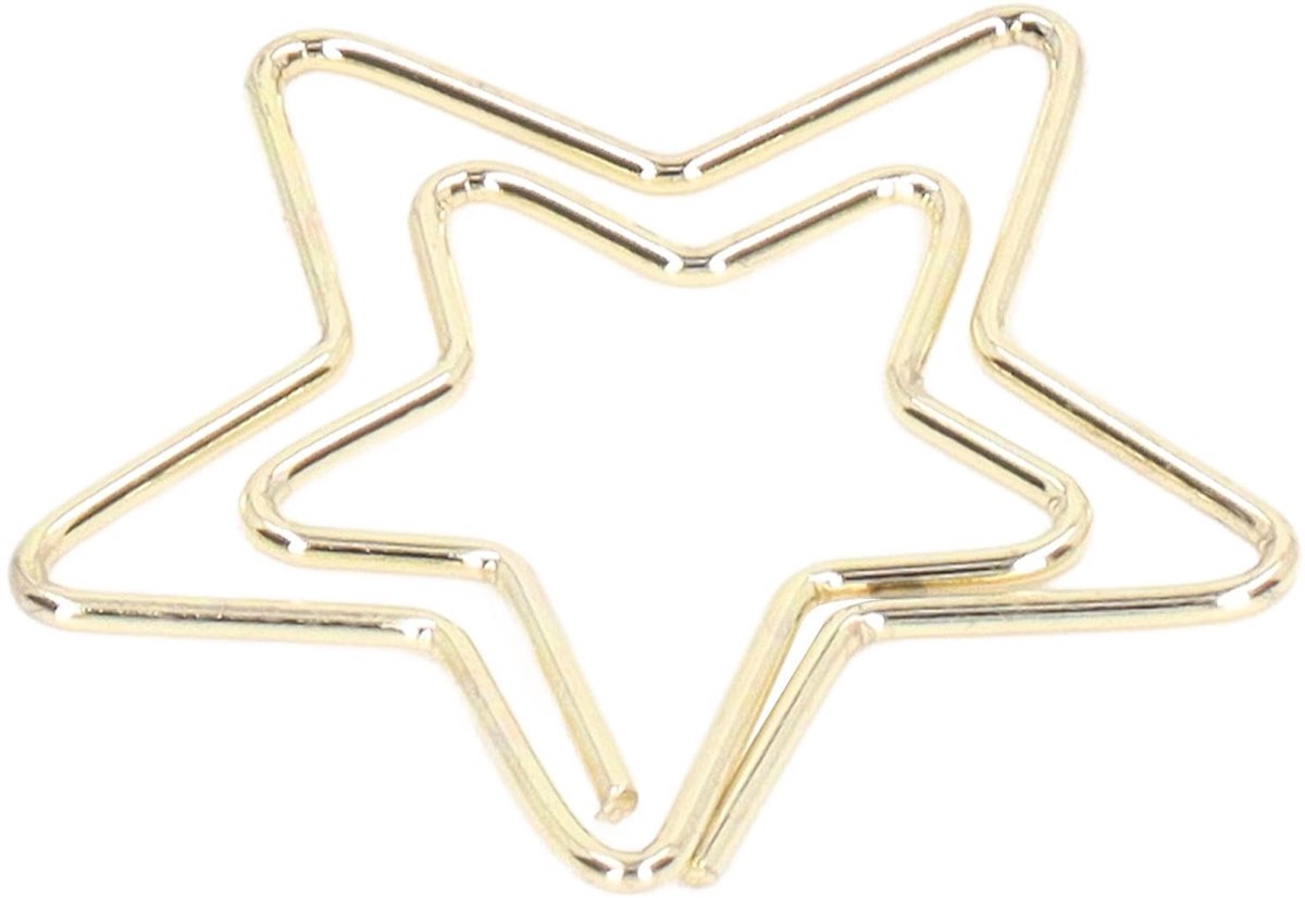 Dailygoods- Paperclips Gouden - 100 Stuks - Mini/Bladwijzerclips - Duurzaam Metaal - Kantoor/Thuis - Uniek Kattenvorm Ontwerp - Kantooraccessoires