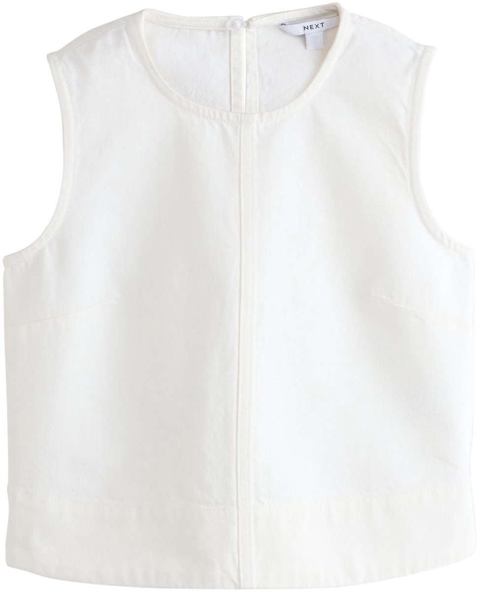 Next - Dames - Denim shelltop - Wit