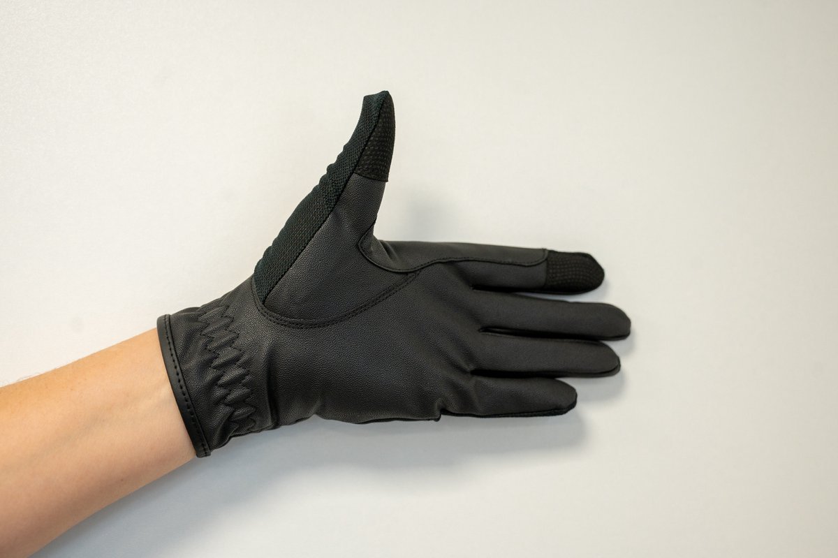 ESHA Paardrijhandschoenen: Zwart Ladies-M