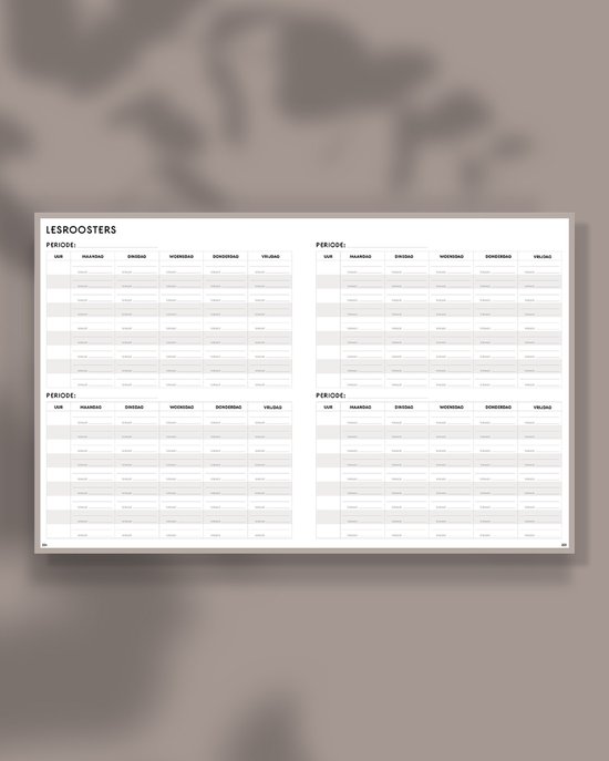 Oudroze academische SuccesPlanner '22-'23 - weekplanner & agenda - combineert je privé en school in één planner - Oudroze - augustus '22 - juli '23