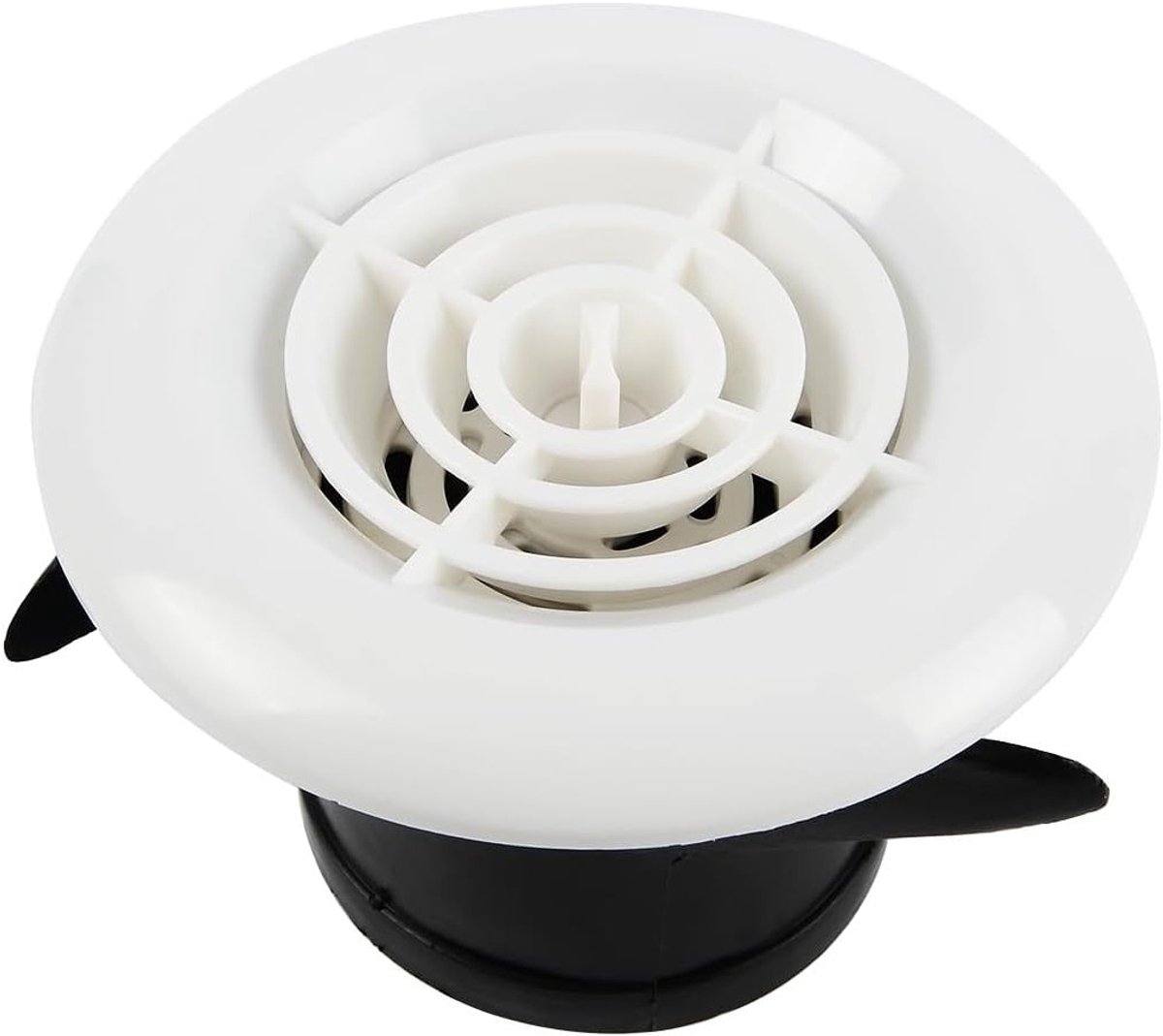 Ronde Ventilatierooster Deksel van Mini ABS Kunststof voor Binnen en Buiten, 100mm Opening
