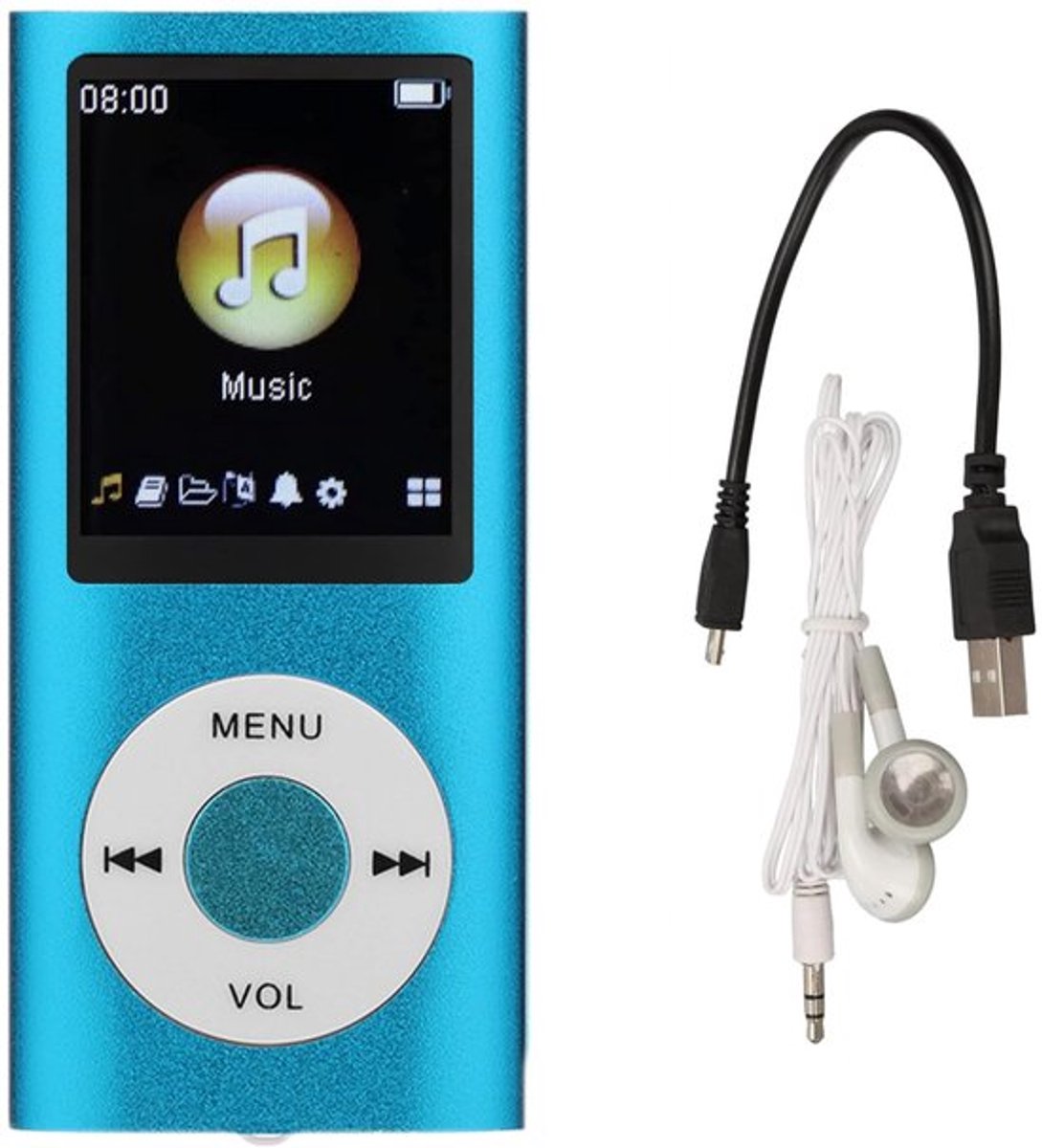 Allecto - MP3-speler - Draagbare muziekspeler - Compact ontwerp