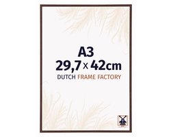 Fotolijst A3 29,7x42 cm - Kunststof - Bruin - Angers