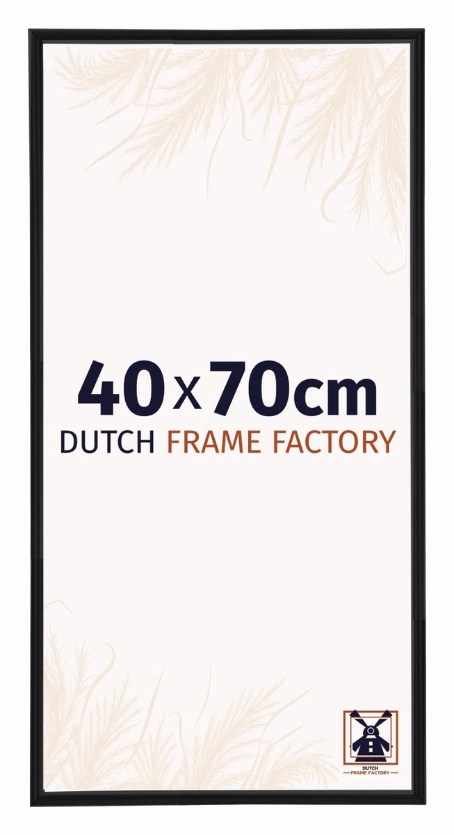 Dutch Frame Factory Fotolijst 40x70 cm - Kunststof - Zwart Mat - Angers