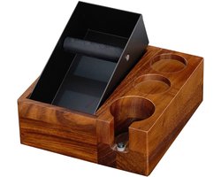 JHUBERS- Tamperstation 3-in-1 Design - Espresso Tamper - Koffieaccessoires - Organizer - Antislip - Stabiel en Geluidsarm - Koffie Organizer