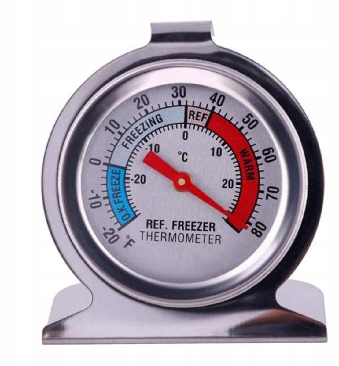 Roestvrijstalen Koelkast Thermometer - Nauwkeurig & Batterijvrij