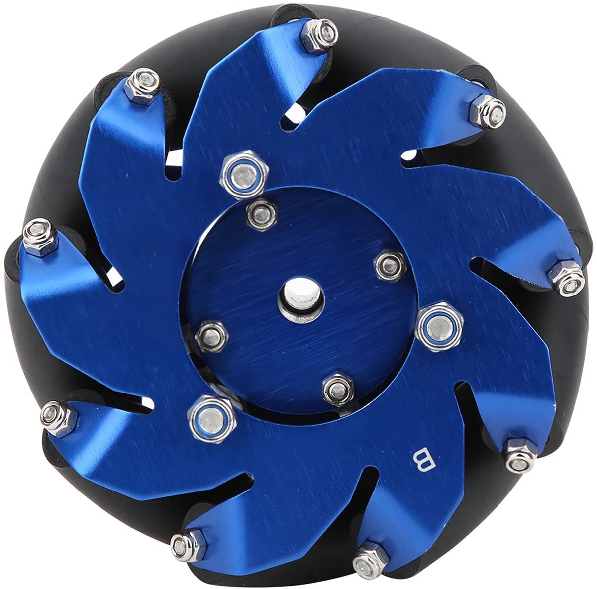 JHUBERS - Mecanum Wiel Aluminium - Robot Accessoires - Sterke Impactweerstand - 4 Inch - TPU Rubber Rollen - Voor DIY Robot Projecten - Universeel
