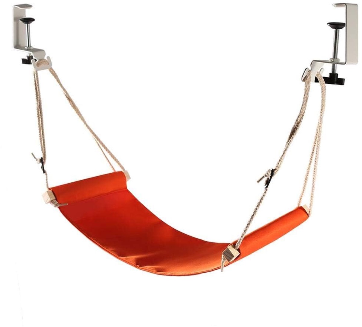 Dailygoods- Voetenhangmat Verstelbaar - Voetsteun Bureau - Reisaccessoire - Katoenen Hangmat - Ondersteuning voor Voeten - Comfortabel en Zacht
