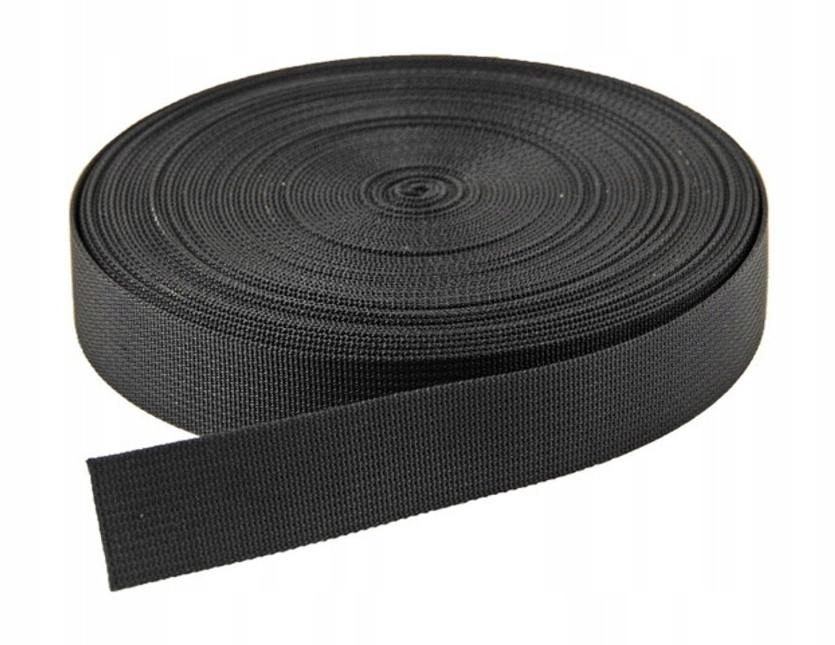Zwarte PPV Band 50mm - Balast, Reling, Lier & Meer