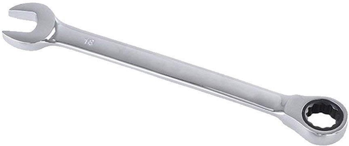 Dailygoods- Ratelsleutelset - 30mm - Chrome Vanadium - Schokbestendig - Duurzaam - 5 Graad Herstelhoek - Hoogglans Gepolijst - Steeksleutel
