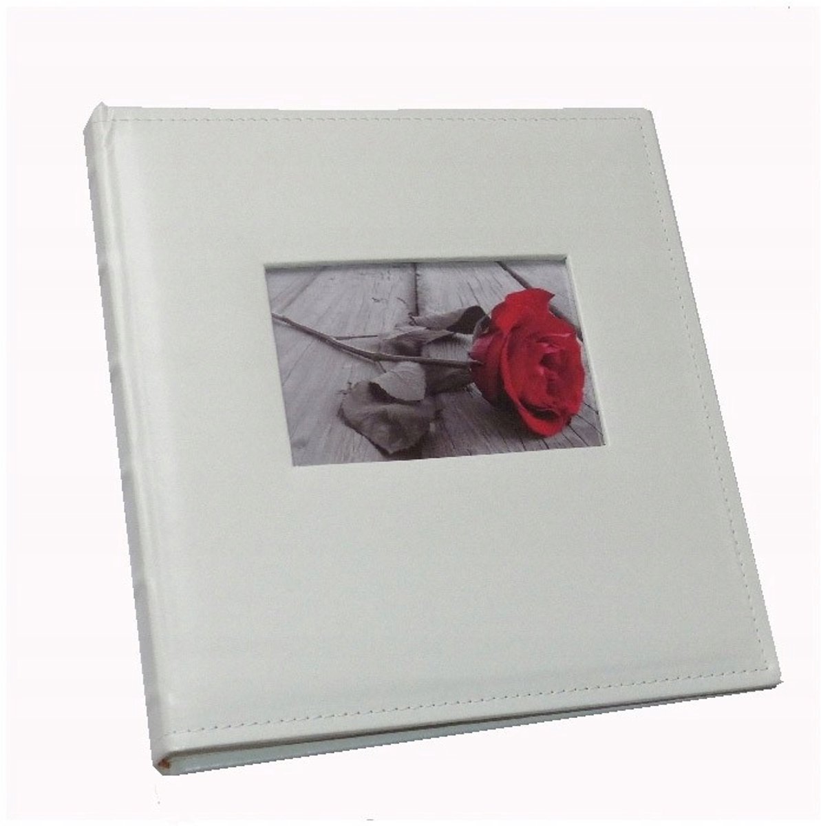 Traditioneel Wit Fotoalbum met 60 Ecru Pagina's en Fotovenster