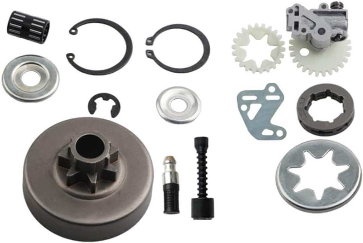 Kettingzaag Onderdelen - Reparatieset Tandwiel - Onderhoud Gereedschap - Complete Kit - 10x10x5 cm - Diverse kleuren